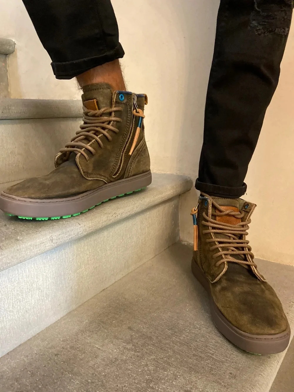 SATORISAN - BOOTS - HIDA SPITFIRE STONE Men’s Size 45